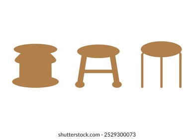 Conjunto de design de ilustração de tabela simples