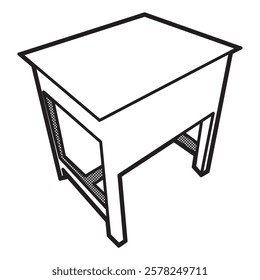 simple table image vector four legs top view