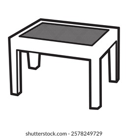 simple table image vector four legs