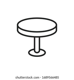 Simple table line icon. Stroke pictogram. Vector illustration isolated on a white background. Premium quality symbol. Vector sign for mobile app and web sites.