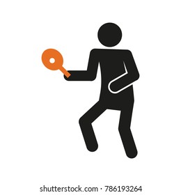Simple Table Tennis Pingpong Vector Illustration Graphic Design