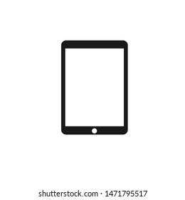 SIMPLE TABLET ICON IN A FLAT STYLE. VECTOR ILLUSTRATION. ISOLATED ON WHITE BACKGROUND.10 EPS.