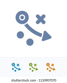 Simple Tactics - Contrast Cutwork Icons. A professional, pixel-aligned icon.