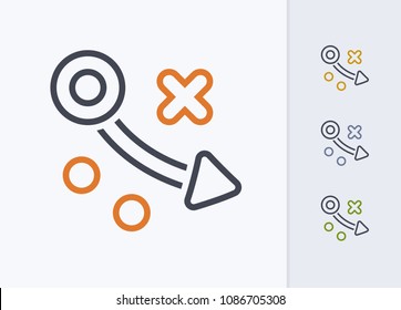 Simple Tactics - Pastel Dash Icons. A professional, pixel-aligned icon.