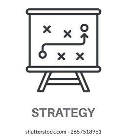 Simple Tactics Strategy Design Icon, Simple Style Design Inspiration For Any Logos Interface And Purpose