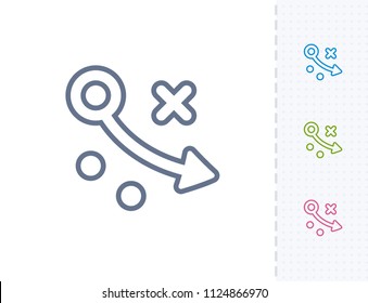 Simple Tactics - Vibrant Stroke Icons. A professional, pixel-aligned icon.