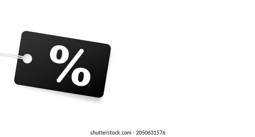 Simple tag with discount illustration