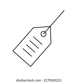 Simple tag icon. Price tag for pricing. Vector.