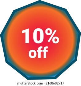 Simple tag, label, and icon offer discount % percent off for business vector
