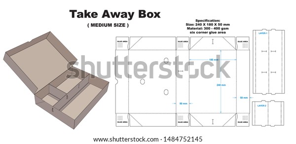 a simple take\
away box accompanied by three food dividers in it.  for the layer\
or bulkhead without using\
glue.