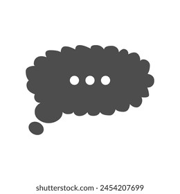 Simple talk chat vector icon