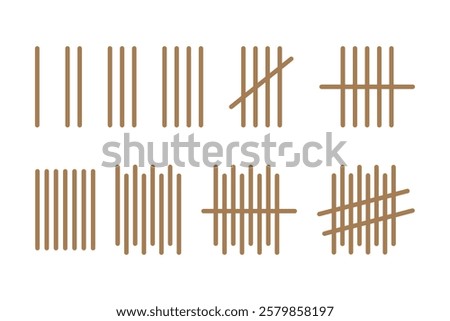 Simple Tally Marks for Counting and Data Collection.