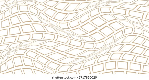 simple tan outline parallelogram wave pattern for banner poster background.