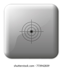 Simple target flat vector icon.