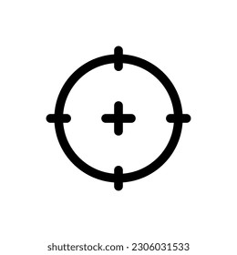 Simple Target icon. The icon can be used for websites, print templates, presentation templates, illustrations, etc