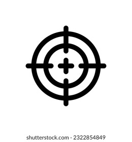 Simple Target icon. The icon can be used for websites, print templates, presentation templates, illustrations, etc