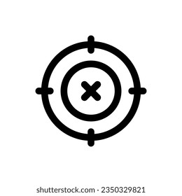 Simple Target icon. The icon can be used for websites, print templates, presentation templates, illustrations, etc