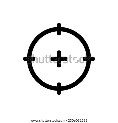 Simple Target icon. The icon can be used for websites, print templates, presentation templates, illustrations, etc