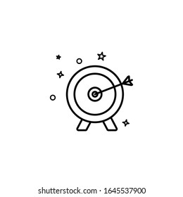 simple target icon design template