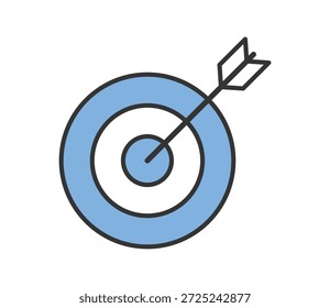 Vector de ilustración de icono de destino simple