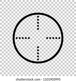 Simple target icon. On transparent background.