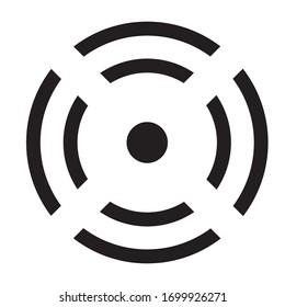 Icono de destino simple (ilustración vectorial)