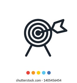 Simple target icon,Archery Target icon.