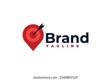 the simple target location logo