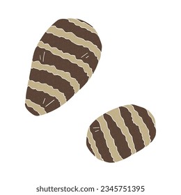 Simple Taro Set Material, Vector Illustration