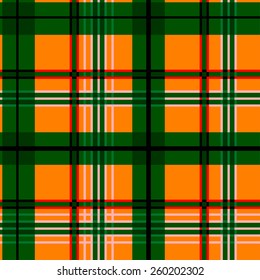 Simple tartan seamless pattern background with blending color stripes and circle elements