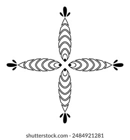 Einfaches Tattoo-Design-Konzept auf weißem Hintergrund.
