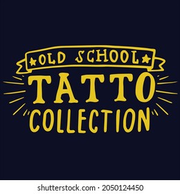 Simple tattoo design and background art