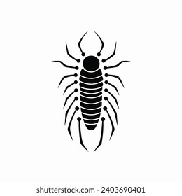 Simple Tattoo of a Lice 2D Flat Vector