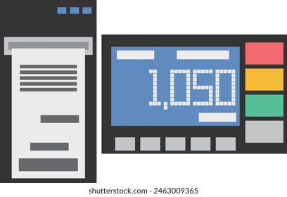 Simple taxi meter image material