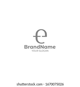 Simple TE Logo Design Vector