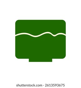 Simple tea bowl vector illustration