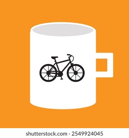 Simple tea mug art illustration