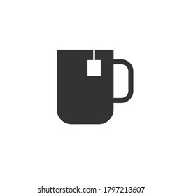 Simple Tea Mug Vector Icon Design