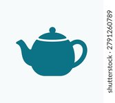 Simple Tea Pot Icon, Clean Vector Illustration