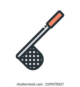 simple tea strainer icon on white background