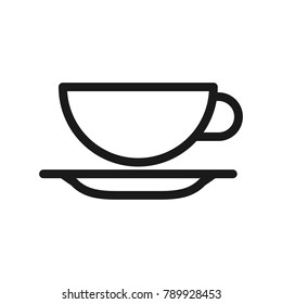 simple of tea vector line icon