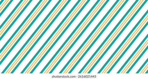 simple teal, yellow diagonal line pattern.