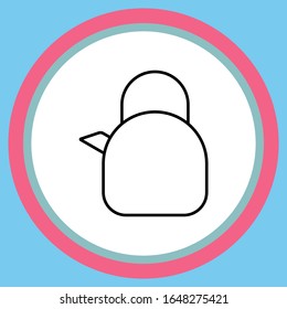 simple teapot icon design templates