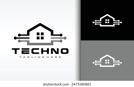 the simple tech house logo