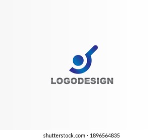 Identitätsdesign für ein einfaches Tech-Symbol