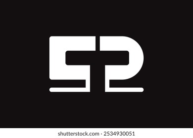 Einfache Techno Letter CTP Logo, Vektordesign-Vorlage
