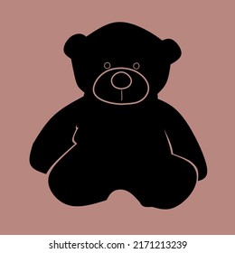 simple teddy bear vector illustration
