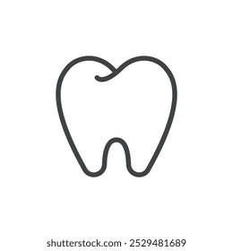 Simple teeth icon symbolizing dental care or health.