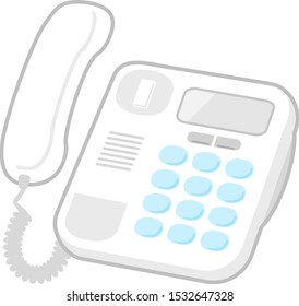 Simple telephone with handset removed
