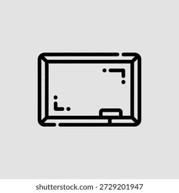 Simples ícone de televisão com um design moderno